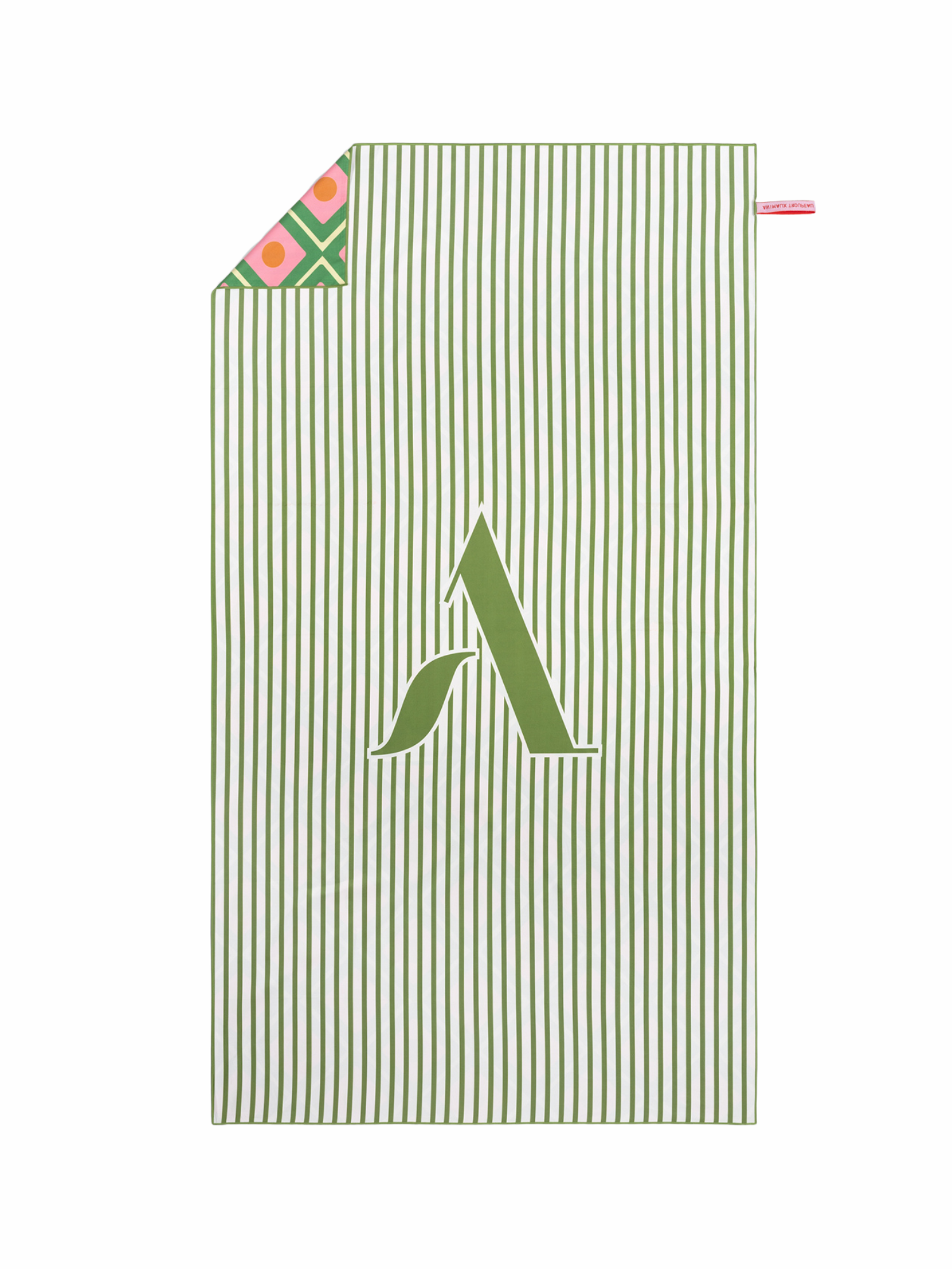 Reishanddoek Animaux Troupeau Green Stripes Reishanddoek Animaux Troupeau Green Stripes
