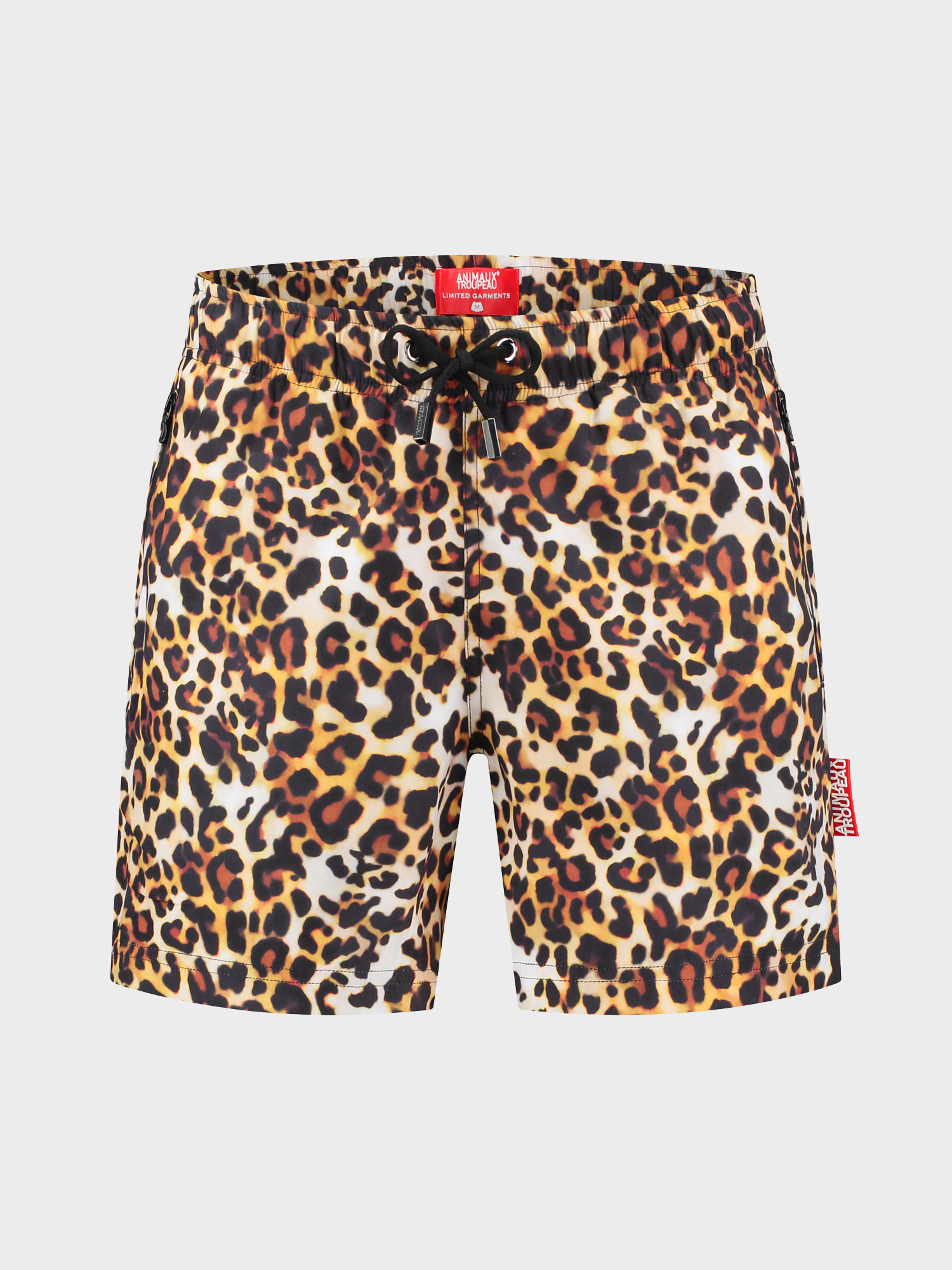 Heren zwembroek met leopard print
