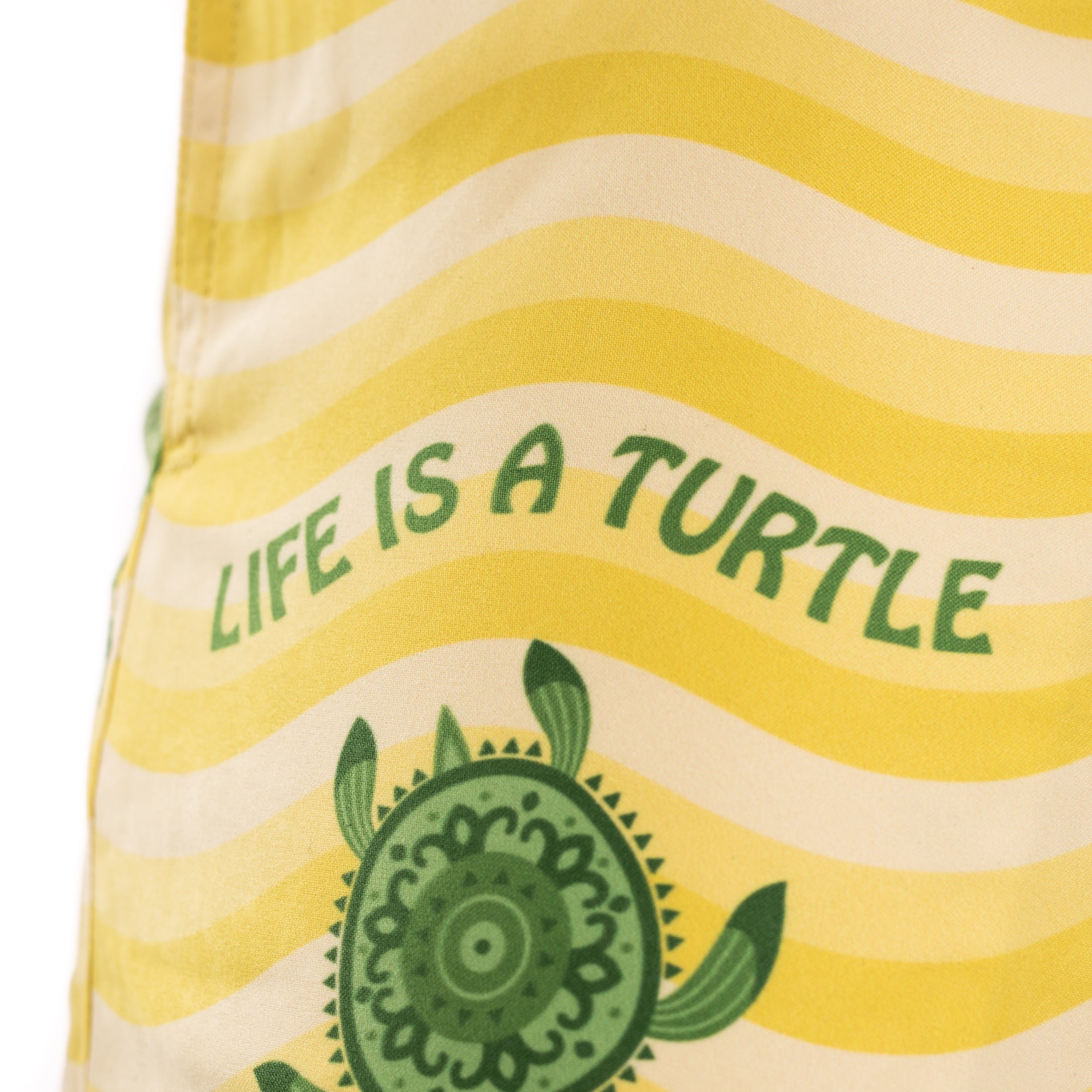 Zwembroek heren schildpad print Animaux Troupeau Turtle Detail